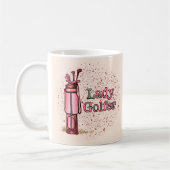 Dame Golfer Koffiemok (Links)