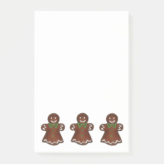 Dame Holiday Kerstkoekje Baken Post-it® Notes (Voorkant)