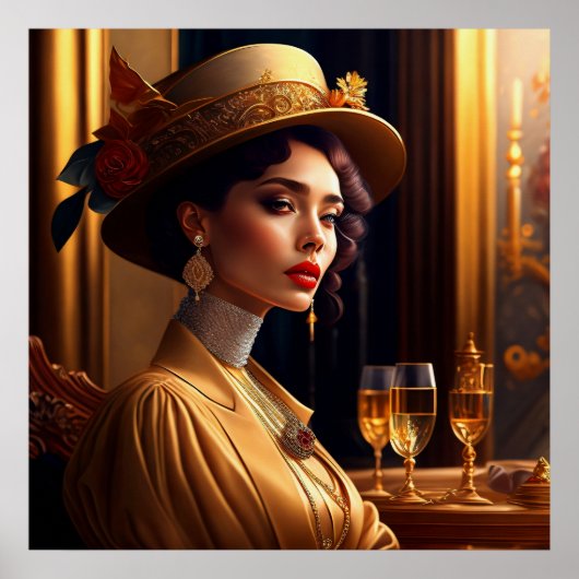 dame III Print, Value Poster Paper (Matte) (Voorkant)