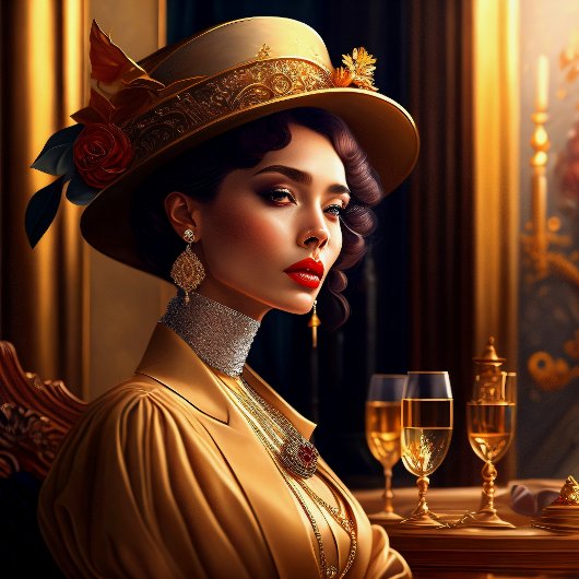 dame III Print, Value Poster Paper (Matte)