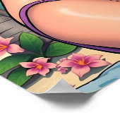 Dame in Bikini Retro Breach Poster (Hoek)