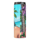 Dame in Bikini Retro Breach Thermosbeker (Achterkant)