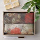 Dame in de bloemen tissuepapier (Geschenk)
