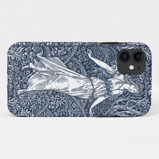 dame in de Bossen Case-Mate iPhone Case (Achterkant (horizontaal))
