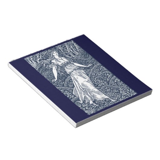 dame in de Bossen Notitieblok (Schuin)