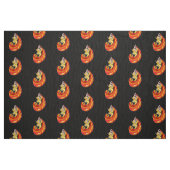 Dame in de brandkleed, zwart stof (Fat Quarter)