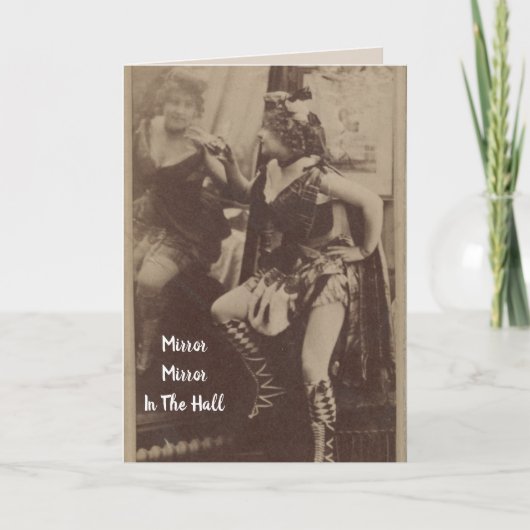  dame in de Kaart van de Mirror Birthday (Voorkant)