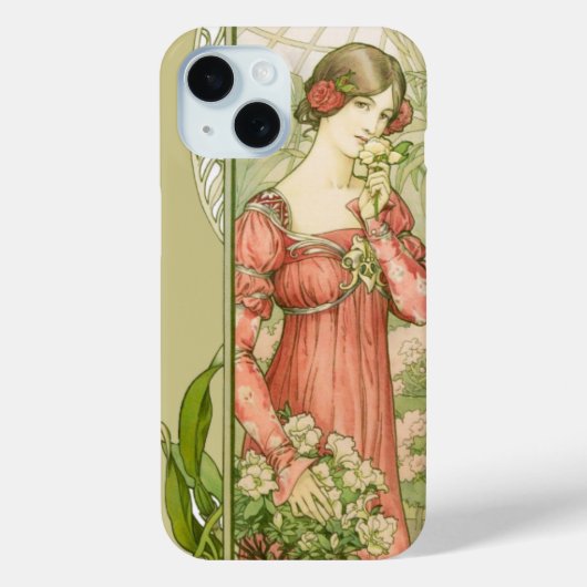 Dame in de kas Case-Mate iPhone case (Achterkant)