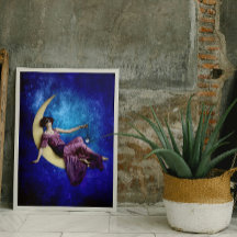 Dame in de Maan Poster