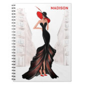 Dame in de stad notitieboek (Voorkant)