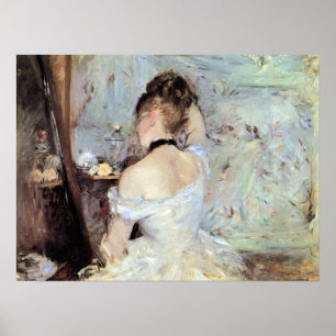 Dame in de Toilet van Berthe Morisot Poster
