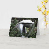 Dame in de tuin kaart (Gele Bloem)