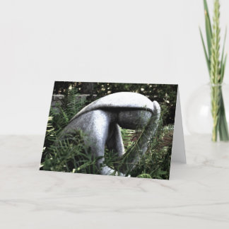 Dame in de tuin kaart