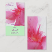 Dame in de wind visitekaartje (Voorkant / Achterkant)