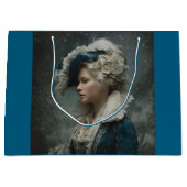 Dame in de winter groot cadeauzakje (Voorkant)