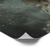 Dame in de winter poster (Hoek)