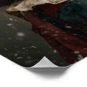 Dame in de winter poster (Hoek)