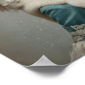 Dame in de winter poster (Hoek)