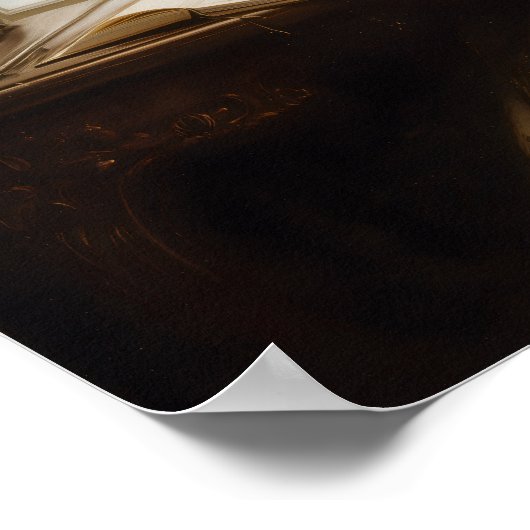 Dame in de winter poster (Hoek)