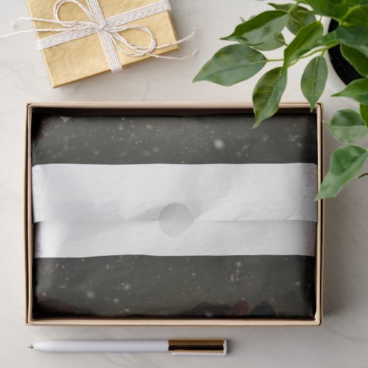 Dame in de winter tissuepapier (Geschenk)