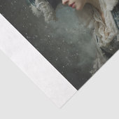 Dame in de winter tissuepapier (Detail)