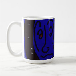 Dame in de wintertijd koffiemok