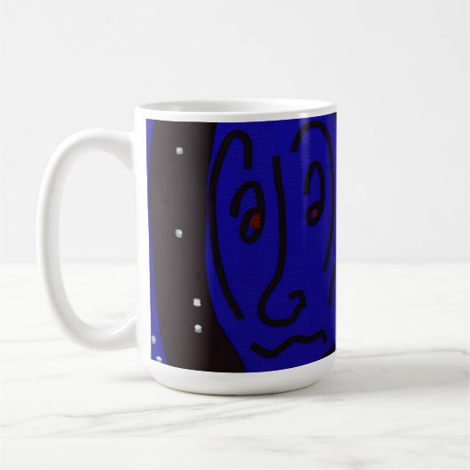 Dame in de wintertijd koffiemok (Links)