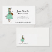 Dame in Dress Mode Stylist Consultant Tailoring Visitekaartje (Voorkant / Achterkant)