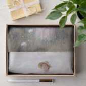 dame in een bloementveld door Frederick Dielman Tissuepapier (Geschenk)