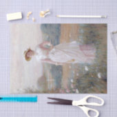 dame in een bloementveld door Frederick Dielman Tissuepapier (Craft)