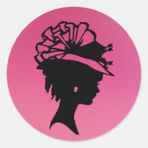 Dame in een Bonnet 7 Roze ijs AH2010