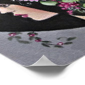 Dame in een decoratief Pet Poster (Hoek)