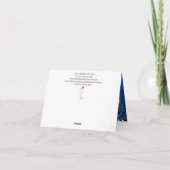 Dame in een Pet met Crows Mixed Media Wenskaart Kaart (Achterkant)