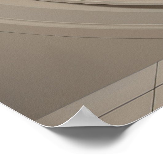 Dame in een rode jurk in een witte kamer schilderi poster (Hoek)