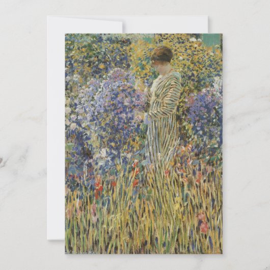 Dame in een tuin van Frederick Frieseke, fijne kun (Voorkant)