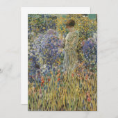 Dame in een tuin van Frederick Frieseke, fijne kun (Voorkant / Achterkant)