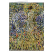 Dame in een tuin van Frederick Frieseke, fijne kun (Voorkant)