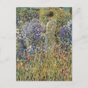 Dame in een tuin van Frederick Frieseke, fijne kun Briefkaart
