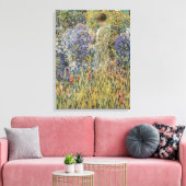 Dame in een tuin van Frederick Frieseke, fijne kun Canvas Afdruk (Insitu (Woonkamer))