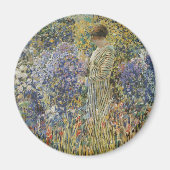 Dame in een tuin van Frederick Frieseke, fijne kun Magneet (Voorkant)