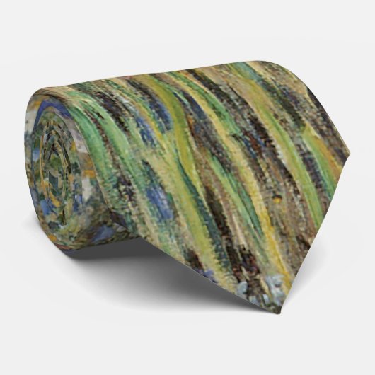 Dame in een tuin van Frederick Frieseke, fijne kun Stropdas (Opgerold)