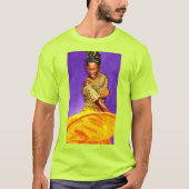 Dame in Gele Dress T-Shirt (Voorkant)