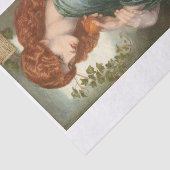 Dame in groen tissuepapier (Detail)