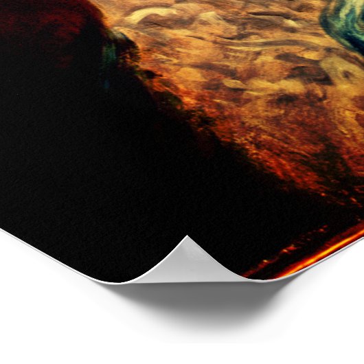 Dame in het blauw Georgisch duchess gainsborough Poster (Hoek)