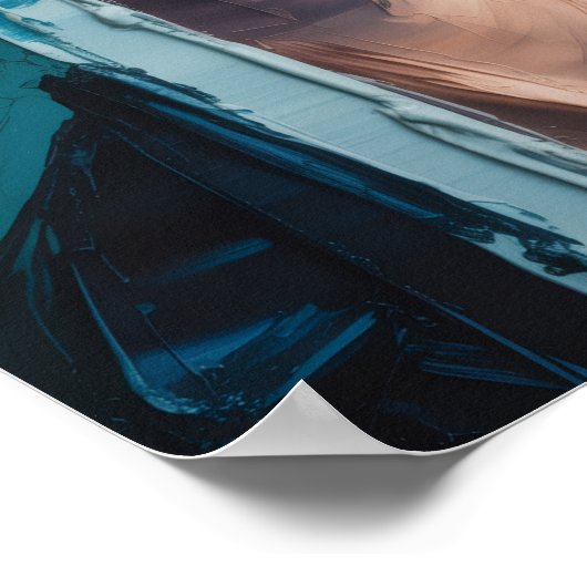 Dame in het Gele Pet Poster (Hoek)