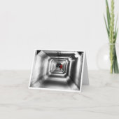 Dame in het rood - Blank Kaart (Voorkant)