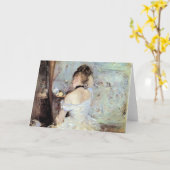 Dame in het Toilet door Berthe Morisot Kaart (Gele Bloem)