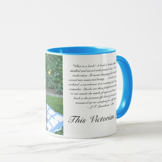 Dame in het tuinboek mok (Voorkant rechts)