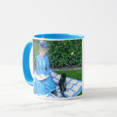 Dame in het tuinboek mok (Voorkant links)