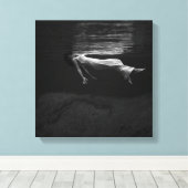 Dame in het water canvas afdruk (Insitu (Houten vloer))